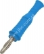 1069-PRO-BL Wtyk izolowany 4mm, lamelkowy, przył.przykręcane, elastyczna osłona z odgiętką, niebieski, ELECTRO-PJP, 1069PROBL